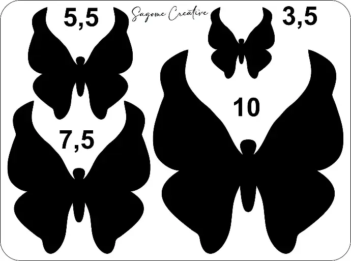 Set 4 farfalle #1