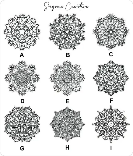 Sagoma mandala cm.15