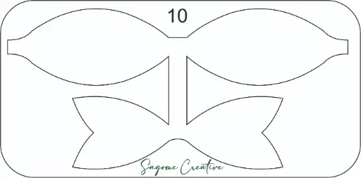 Fiocco Doppio cm.10